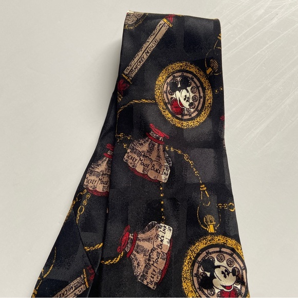 Vintage Disney Mickey & Co. Atlas Neck Tie Design Gothenburg Sweden 100% Silk - Picture 4 of 5
